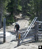 Jason Back Trail Biking. Photo by Meghan Delmore.