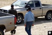 Walking to truck. Photo by Cat Urbigkit, Pinedale Online.