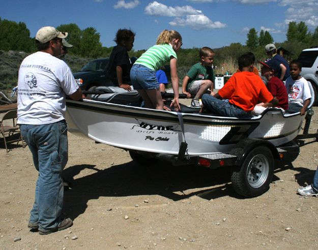 Trout Unlimited Drift Boat. Photo by Pam McCulloch, Pinedale Online.