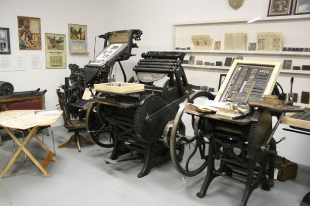 Printing Presses. Photo by Dawn Ballou, Pinedale Online.
