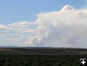 Fire on June 21. Photo by Dawn Ballou, Pinedale Online.