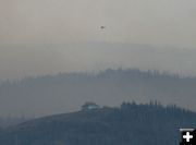 Helicopters over the home. Photo by Dawn Ballou, Pinedale Online.