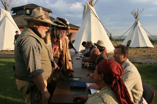 Book Signing. Photo by Dawn Ballou, Pinedale Online.