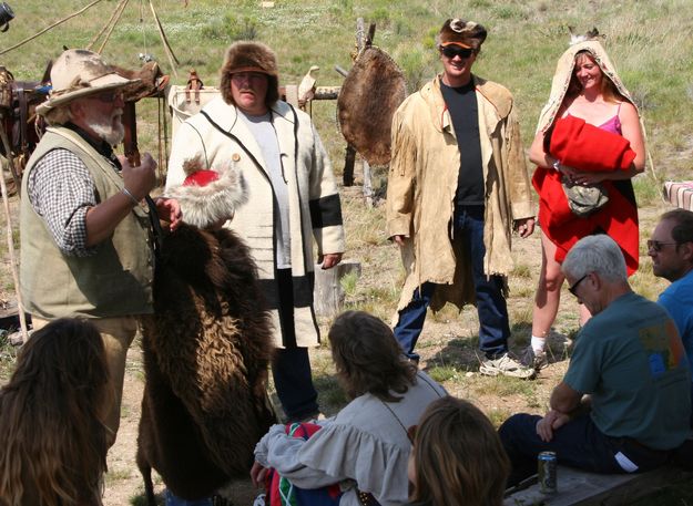 Mountain Man Clothes. Photo by Clint Gilchrist, Pinedale Online.