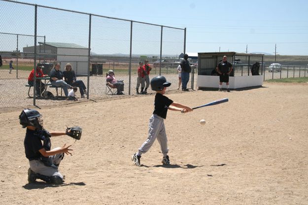 Batter Up. Photo by Pam McCulloch, Pinedale Online.