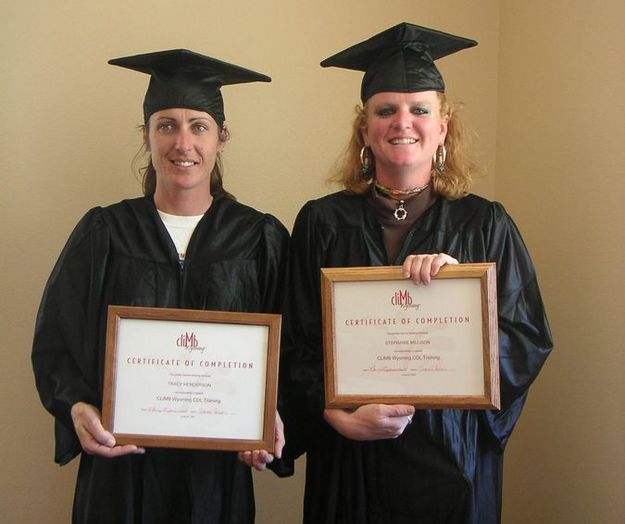 Local Women Graduate. Photo by CLIMB Wyoming.