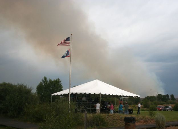 The Fire. Photo by Clint Gilchrist, Pinedale Online.