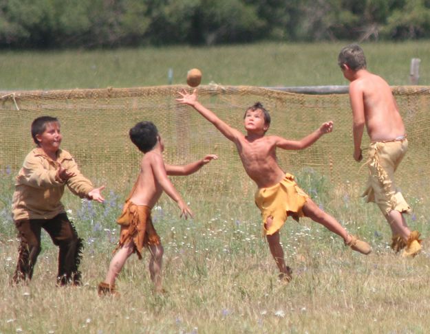 Ball game. Photo by Clint Gilchrist, Pinedale Online.