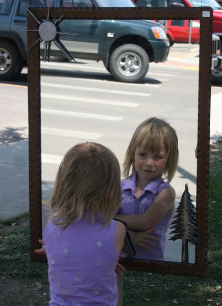 Mirror. Photo by Pam McCulloch, Pinedale Online.