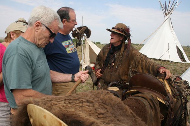 Mountain Man Camp. Photo by Pam McCulloch, Pinedale Online.