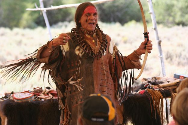 Sheep Horn Bow. Photo by Clint Gilchrist, Pinedale Online.