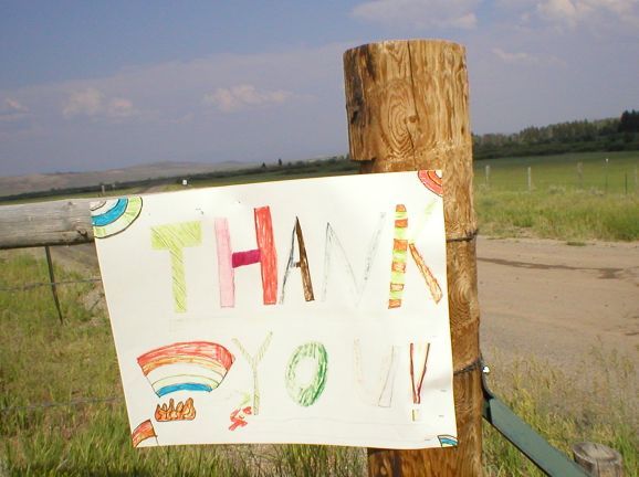 Thank You Firefighters. Photo by Bridger-Teton National Forest.