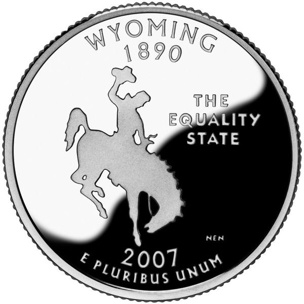Wyoming Quarter. Photo by State of Wyoming.