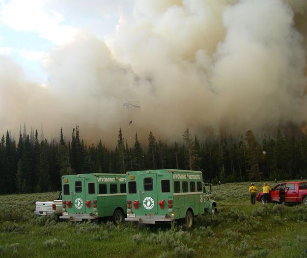 Backburn Operations. Photo by Bridger-Teton National Forest.