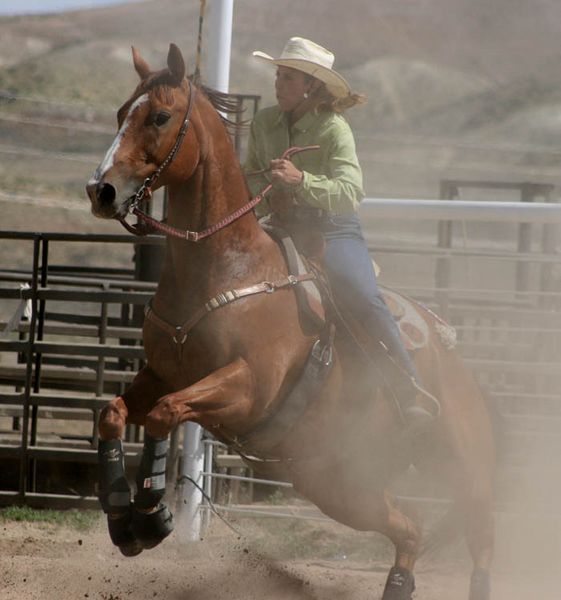 Jody Fear Barrels. Photo by Dawn Ballou, Pinedale Online.