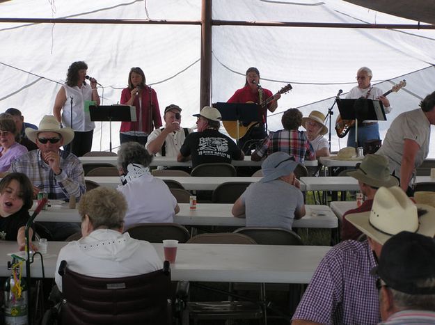 Food and Music. Photo by Bob Rule.