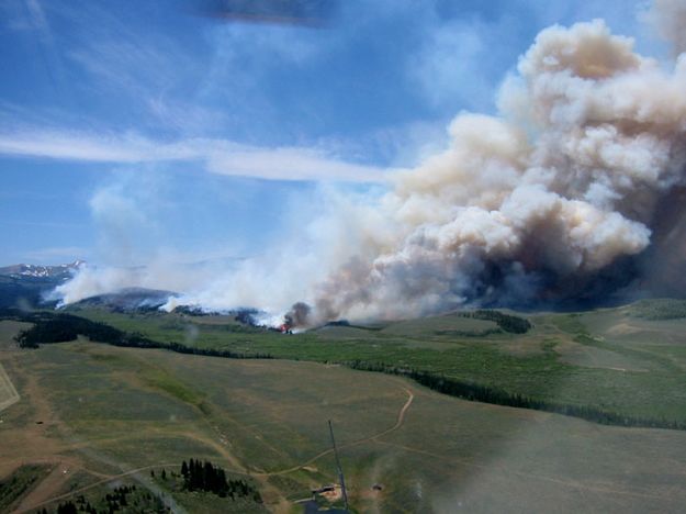 July 29 view. Photo by Bridger-Teton National Forest.