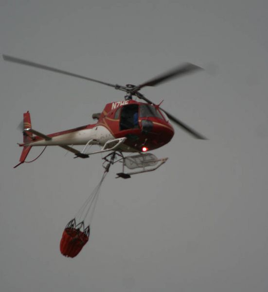 Helicopter from clinic. Photo by Clint Gilchrist, Pinedale Online.