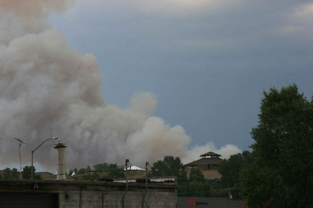 Pinedale smoke. Photo by Dawn Ballou, Pinedale Online.