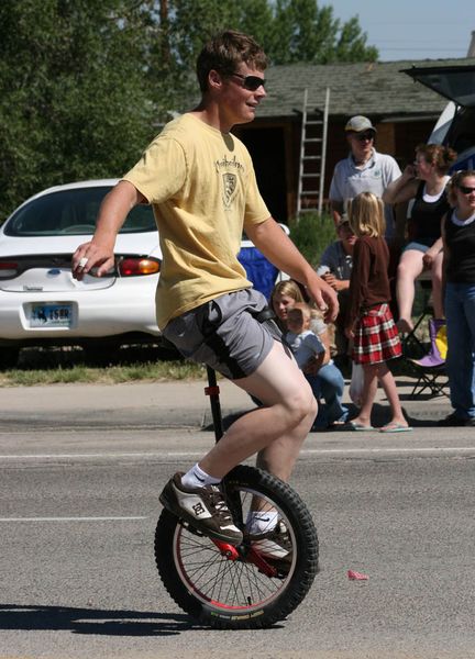 Unicycle. Photo by Dawn Ballou, Pinedale Online.