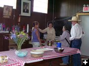 Food line. Photo by Bettina Sparrowe.