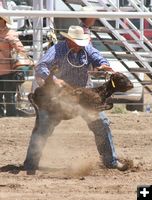 Calf Roping. Photo by Clint Gilchrist, Pinedale Online.