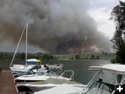 Watching from the marina. Photo by Jesse Lake, Lakeside Lodge.