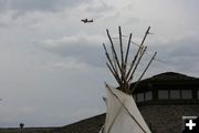 Spotter Plane. Photo by Clint Gilchrist, Pinedale Online.