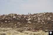 Crews checking burn areas. Photo by Dawn Ballou, Pinedale Online.