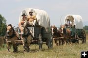 Supply Wagons. Photo by Dawn Ballou, Pinedale Online.