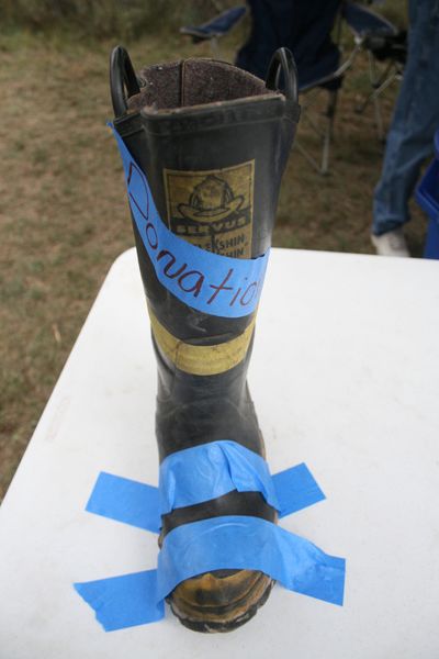 Donation Boots. Photo by Pam McCulloch.