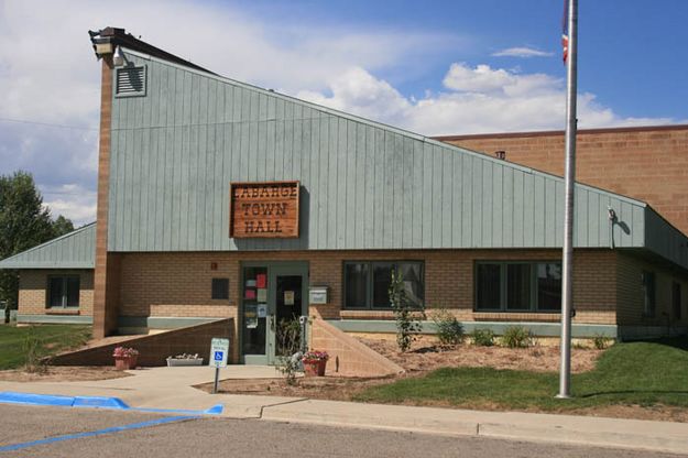 LaBarge Town Hall. Photo by Dawn Ballou, Pinedale Online.