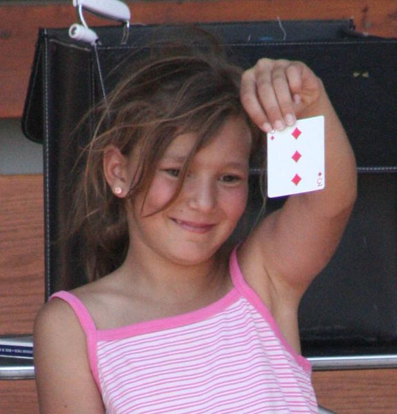 Yup, that was my card. Photo by Dawn Ballou, Pinedale Online.