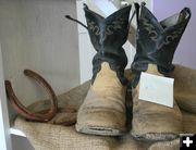 Old Boots. Photo by Dawn Ballou, Pinedale Online.