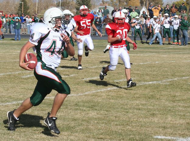 Big Piney 7 - Pinedale 6. Photo by Clint Gilchrist, Pinedale Online.