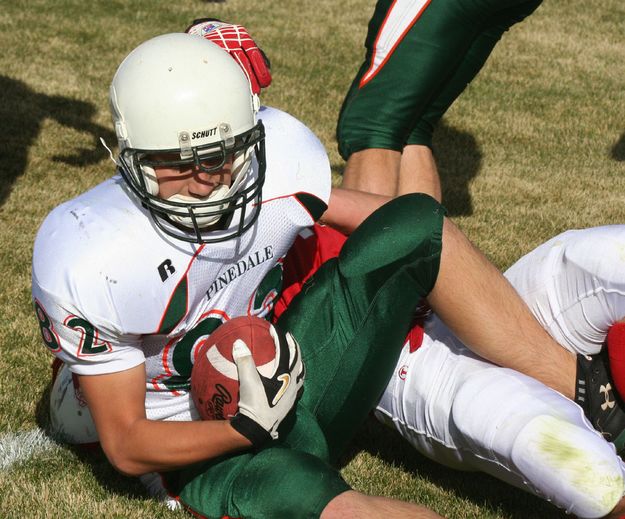 Pinedale Interception. Photo by Clint Gilchrist, Pinedale Online.