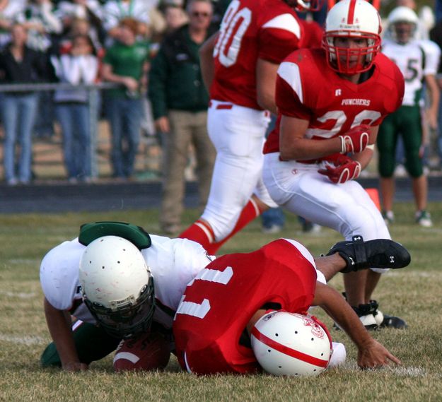 Big Piney Fumble. Photo by Clint Gilchrist, Pinedale Online.