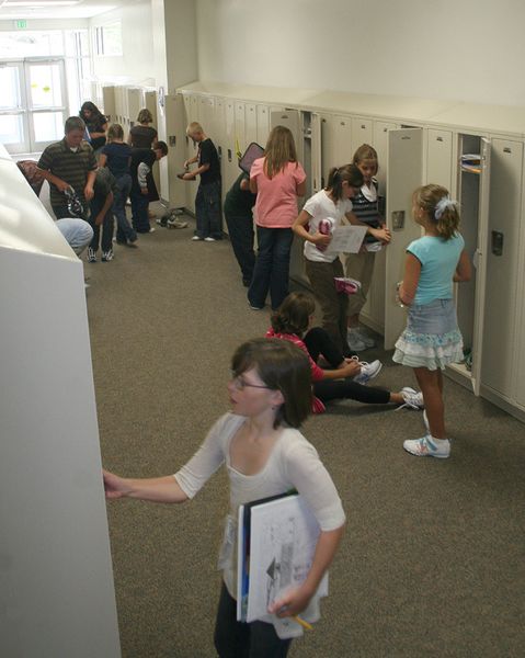 Lockers. Photo by Pam McCulloch.