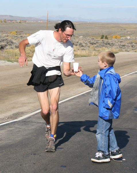 Race Volunteer. Photo by Pam McCulloch.