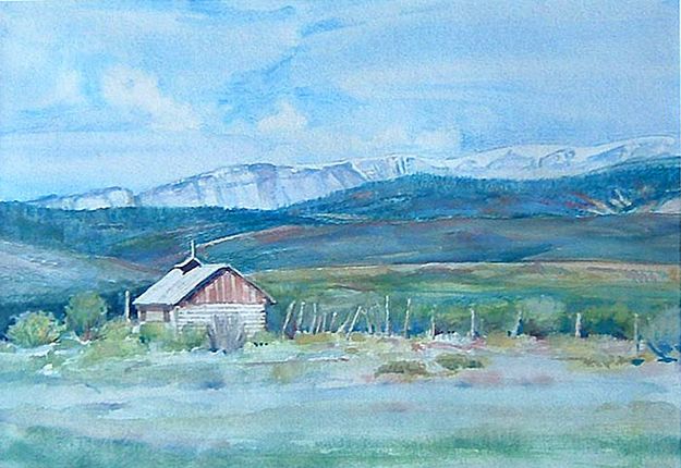 Chiedler Barn-Wyoming Range. Photo by Lynn Thomas.