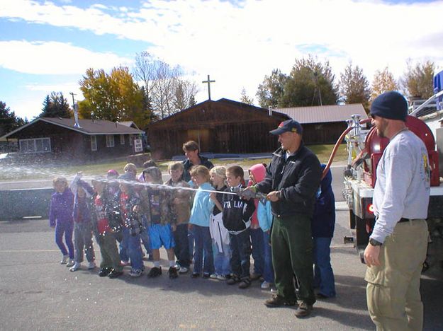 Fire hose. Photo by Bridger-Teton National Forest.