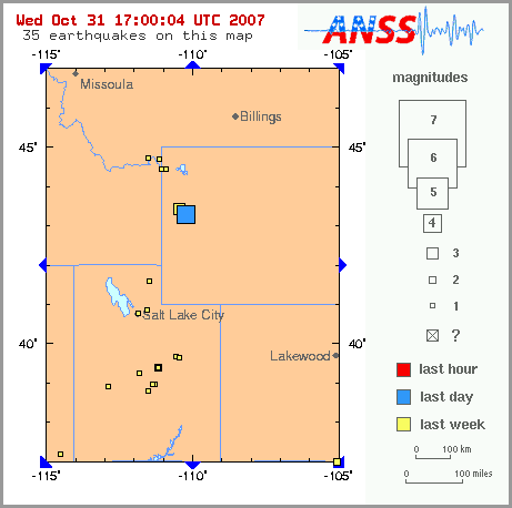 Rocky Mtn Earthquakes. Photo by USGS.