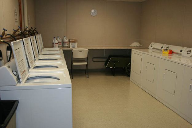 Large laundry room. Photo by Dawn Ballou, Pinedale Online.
