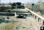 Green River Bridge. Photo by Wyoming Highway Patrol.