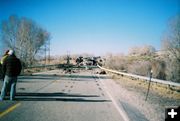 Skid Marks. Photo by Wyoming Highway Patrol.