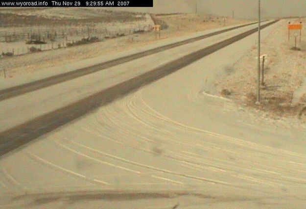 US 191 Cora webcam. Photo by Wyoming Department of Transportation (WYDOT).
