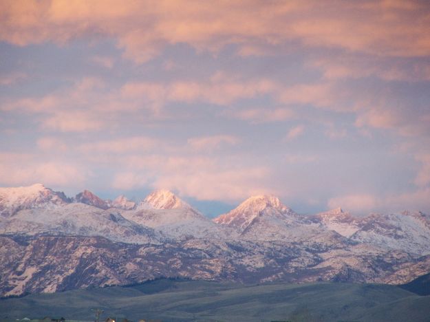 White capped mountains. Photo by Scott Almdale.