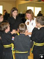 Karate practice. Photo by Dari Quirk.