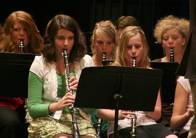 Clarinet Section. Photo by Pam McCulloch, Pinedale Online.
