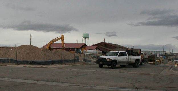 Clinic Construction. Photo by Dawn Ballou, Pinedale Online.